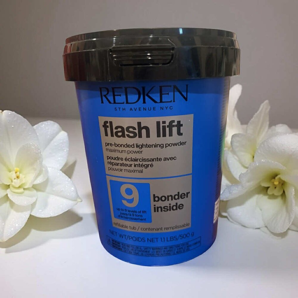 Redken Flash Lift Power Up 9 Levels Highest Lift Lightening Powder Bonder Inside